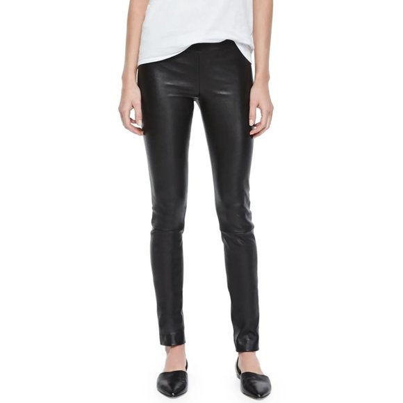 The Row leather leggings